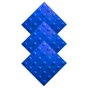 Ver imagem 2 de Kit 10 Pisos Tátil Alerta Azul Pvc 25x25cm / Fita Crepe / Pincel / Cola Kisafix 750g