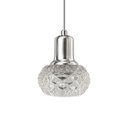 Ver imagem 1 de Lustre Pendente Cristal Pingente Redondo Bolinha Soquete G9 Vidro Cromado
