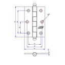 Ver imagem 3 de Kit 12 Dobradiça F.l.o. Porta / Janela Pino Bola 3 X 2,5"
