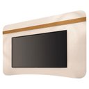 Ver imagem 2 de Painel Suspenso Armony Off White Cinamomo com Mesa de Centro Liz Off White Cinamomo - Hb Móveis