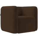 Ver imagem 2 de Kit 02 Poltronas Decorativas para Sala de Estar Fixa Living Peônia K01 Veludo Marrom