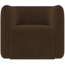 Ver imagem 5 de Kit 02 Poltronas Decorativas para Sala de Estar Fixa Living Peônia K01 Veludo Marrom