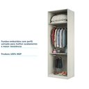 Ver imagem 5 de Guarda Roupa Closet Aberto 2 Cabideiros 80,4cm Prime Luciane Móveis