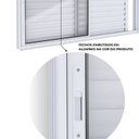 Ver imagem 5 de Janela Veneziana de Aluminio de Correr Lateral 100x150cm Lucasa Ideale Branco