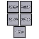 Ver imagem 1 de Kit 5 Unidades Moldura 30x30 Quadro com Acetato