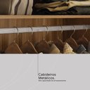 Ver imagem 7 de Guarda Roupa Casal 4 Portas com Espelho e 4 Gavetas Florida - Amêndola Touch/off White