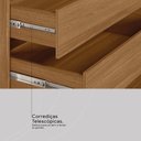 Ver imagem 6 de Guarda Roupa Casal 4 Portas com Espelho e 4 Gavetas Florida - Amêndola Touch/off White
