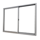 Ver imagem 2 de Vitrô 2 Folhas de Correr Aluminio Brilhante 1,00x1,00