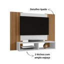 Ver imagem 3 de Painel para Tvs de até 47" Modelo Navi C/ Nicho Duplo em Mdf:branco
