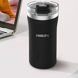 Copo Térmico com Tampa Philips, 350 Ml, Preto, Awp2654bk - 2