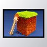 Quadro com moldura minecraft cube ground_001 - 1