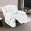 Ver mais imagens de Poltrona do Papai Reclinável Sala de Cinema Barcelona Elétrica Massagem Usb Pu Branco