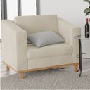 Ver imagem 2 de Poltrona Decorativa Europa Suede Doce Sonho Móveis - Bege