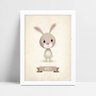Decoração quadro poster mdf coelho desenho - 1