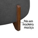 Ver imagem 4 de Puff Baú Organizador de Sapatos Thor para Cama de Casal Bouclé Cor Bege:cinza Grafite