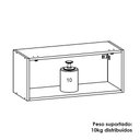 Ver imagem 4 de Armario Aereo Basculante 70 Cm Line Supremo Ktp