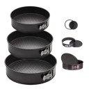 Ver imagem 1 de Kit 3 Formas para Bolo Torta C/ Fundo Removível Antiaderente