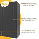 Ver imagem 7 de Cozinha Modulada 4 Peças Bari 100% MDF com Torre Quente Chumbo
