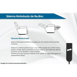 Poltrona Reclinável c/Massagem p/ Sala Divino Urbany Zero Wall Motorizada Vibro Giro, Balanço Couran - 6