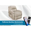 Ver imagem 1 de Poltrona Reclinável c/Massagem p/ Sala Divino Urbany Zero Wall Motorizada Vibro Giro, Balanço Couran