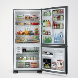 Geladeira Brastemp Frost Free Inverse 588 litros cor Inox com Smart Bar BRE85AK 110V - 10