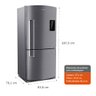 Geladeira Brastemp Frost Free Inverse 588 litros cor Inox com Smart Bar BRE85AK 110V - 12