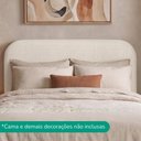 Ver imagem 2 de Cabeceira Painel Suspenso Casal 140 cm Alana Organica Linho Cru Artte