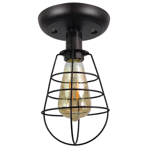 Plafon Aramado Lampshape Preto Sala Quarto Cozinha Banheir