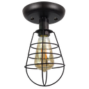 Ver imagem 1 de Plafon Aramado Lampshape Preto Sala Quarto Cozinha Banheir