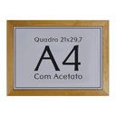 Ver imagem 2 de Kit 3 Unidades Moldura Madeira A4 21x30 Quadro e Certificado