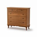 Ver imagem 4 de Cômoda 5 Gavetas Grande Pés Luiz Vx Imbuia Madeira