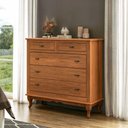 Ver imagem 1 de Cômoda 5 Gavetas Grande Pés Luiz Vx Imbuia Madeira