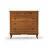 Cômoda 5 Gavetas Grande Pés Luiz Vx Imbuia Madeira - 2