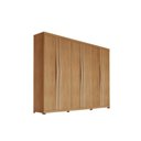 Ver imagem 3 de Guarda Roupa Casal 6 Portas e 6 Gavetas C/ Pés Linea Naturale - Rufato