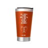 Copo Térmico Aduze com Tampa Frase de Axé 500 ml Laranja - 1