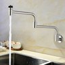 Torneira de Parede Cozinha Gourmet Modelo Articulavel Extensa Dobravel em Curva Cor Cromado Fosco -  - 2