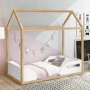 Ver imagem 2 de Mini Cama Montessoriana Zoe Branco/Natural com Colchão D20 - Reller Móveis