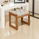 Ver imagem 6 de Pufe Banqueta Baixa Banco Estofado Mdf Luanda Quarto Luxo Fenix:nature