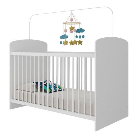 Berço para Colchão 60x130cm Sonho Bb0515 Branco Branco