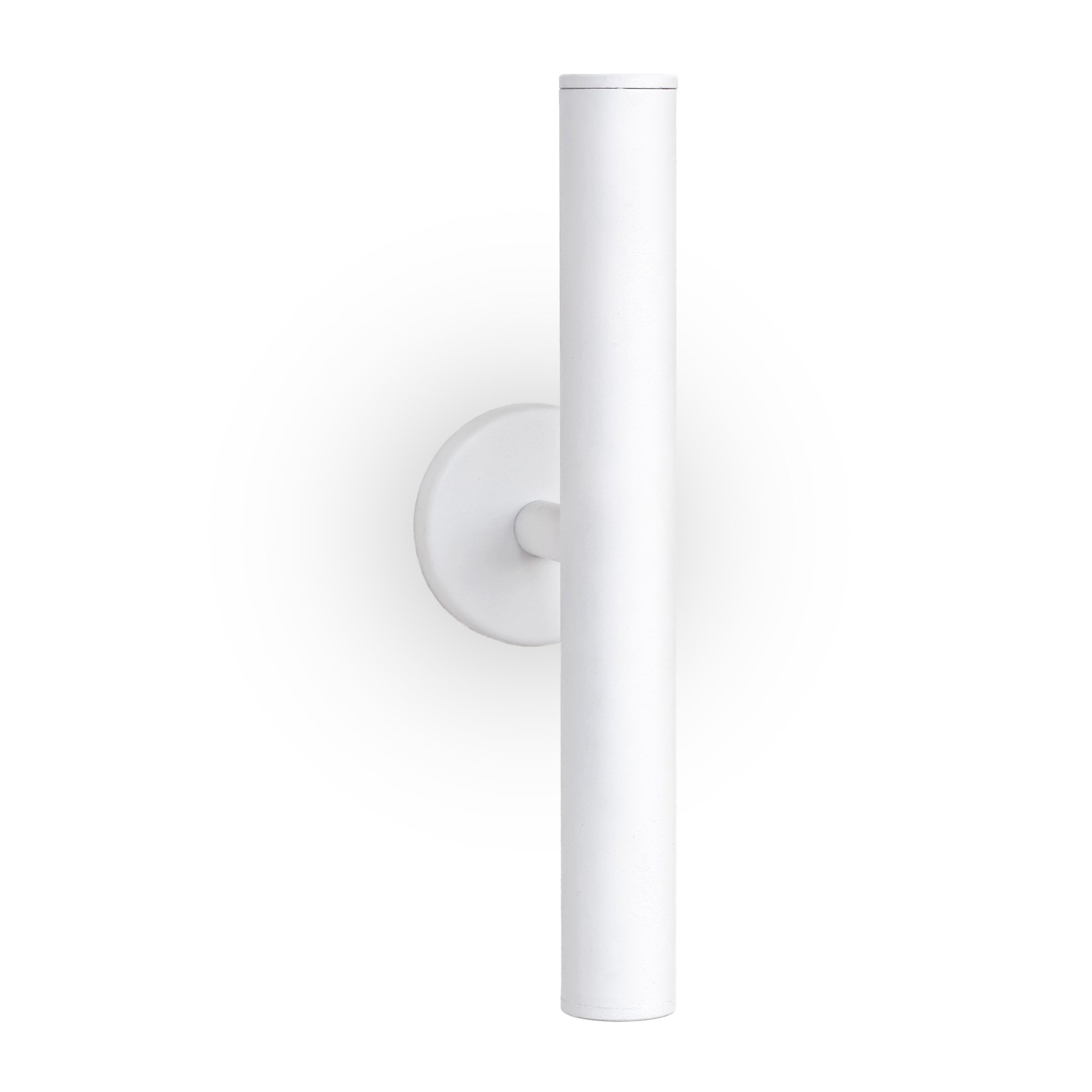 Kit 2x Arandela Tube Design Moderno Exclusivo Cor:Branca;Fixação:Drywall