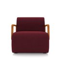 Ver imagem 7 de Kit 2 Poltronas Decorativa Sala de Estar Odessa Braços em Madeira Veludo Bordô G33 - Gran Belo
