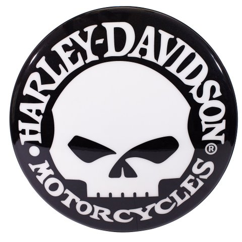 Luminoso de Parede Harley Caveira Skull Retrô Vintage P/ Bar, Garagem, Churrasqueira, Espaço Gourmet