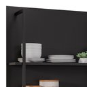 Ver imagem 5 de Prateleira Industrial Cozinha Dupla com Painel Flora M24 Preto - Mpozenato