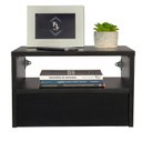 Ver imagem 1 de Mesa de Cabeceira 40cm Preto 100% MDF:Embaixo/Embaixo