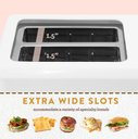 Ver imagem 4 de Elite Gourmet Ect-1027 Torradeira Elétrica 2 Fatias 30cm Branco