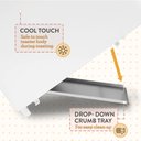 Ver imagem 2 de Elite Gourmet Ect-1027 Torradeira Elétrica 2 Fatias 30cm Branco