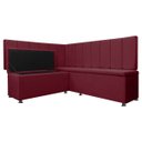 Ver imagem 3 de Kit Canto Alemão Liso para Casa Cozinha 1,25x1,60m Veludo Bordo Sofa Store
