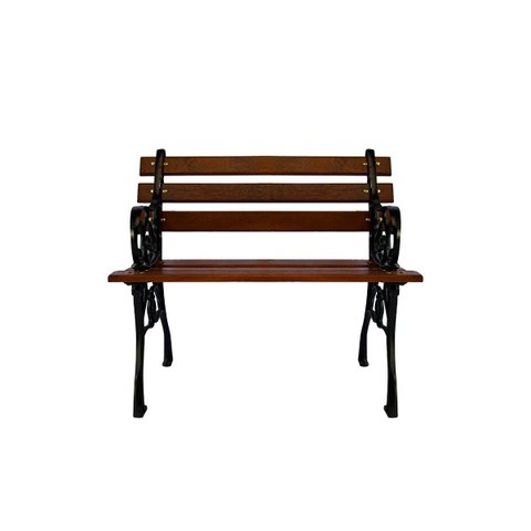 Banco de Jardim Francês 7 Réguas Madeira Maciça (1,20m)