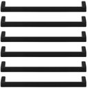 Ver imagem 1 de Kit 6 Puxadores Alça Preto Fosco Oeiras 20cm Móveis Armários Bancadas Torralba