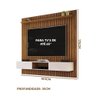 Painel Ripado para Tv de 65 Polegadas - Freijó Off White - 4